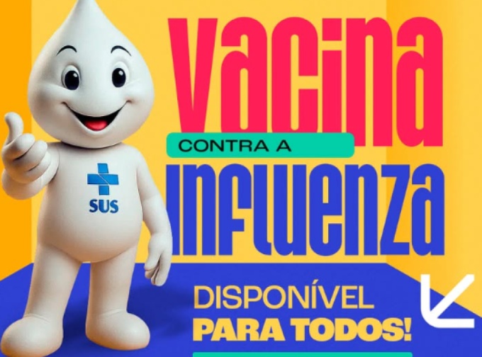 Vacinação contra a Influenza é ampliada para toda a população a partir de 6 meses de idade